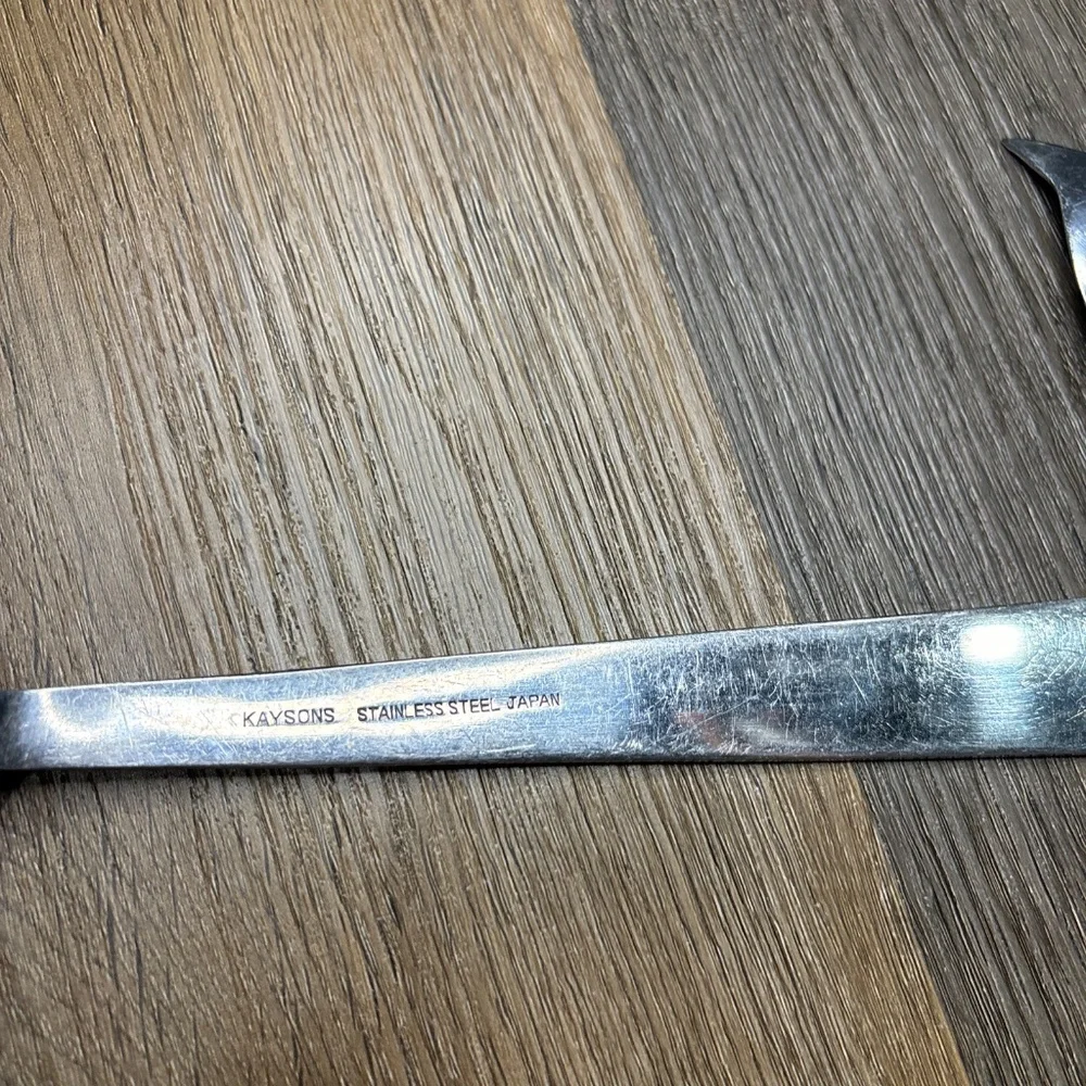 Kaysons Japan Large Salad Fork & Spoon‎ Serving Set Stainless 11 1/4